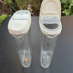 $5 For 2 Airtight Containers With Flip Lids 