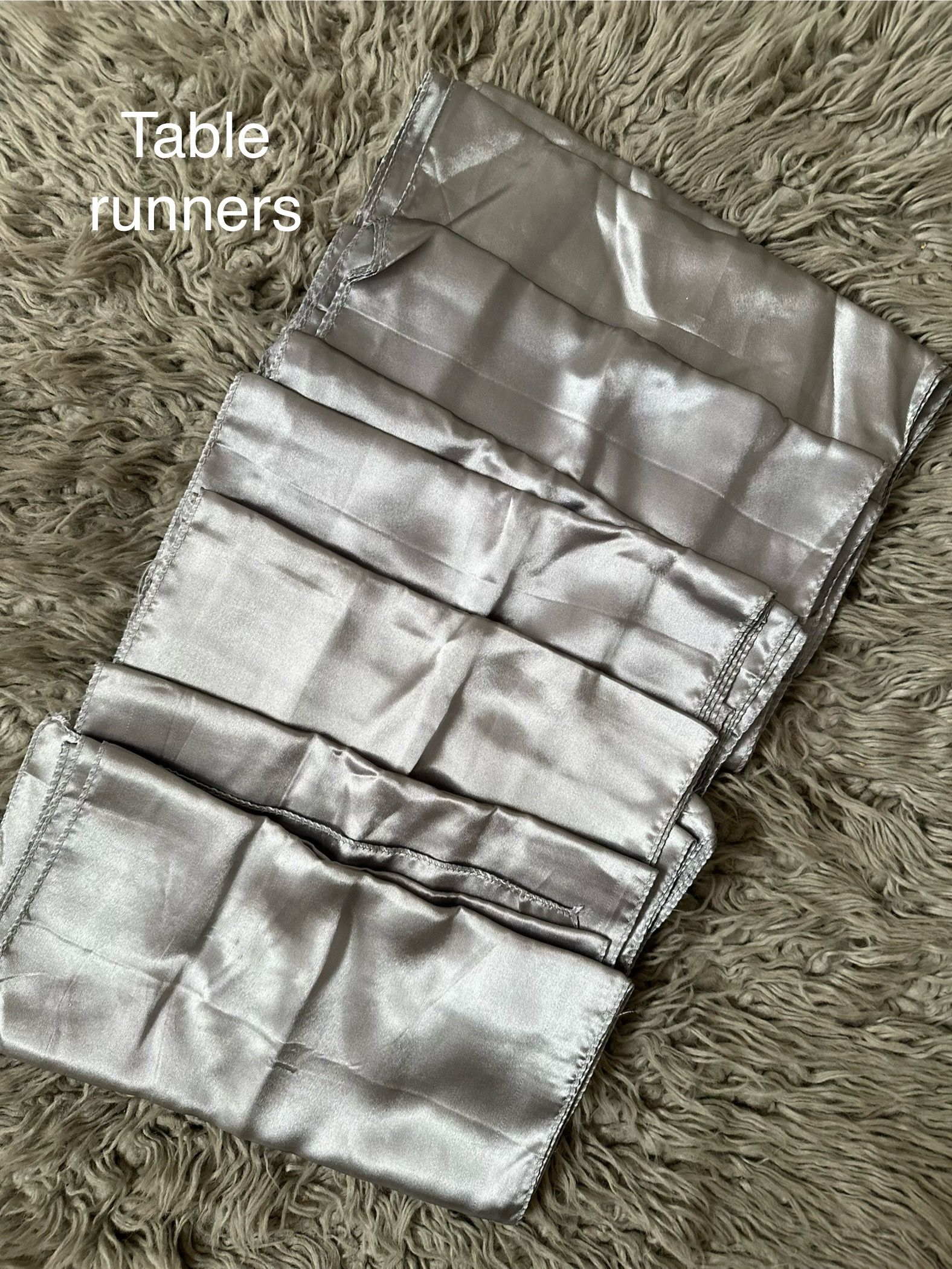 Silver Table Runners