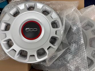 15" Steel Wheel Center Cap Hub Cover Fits Fiat (contact info removed)-2019 4PCS Silver