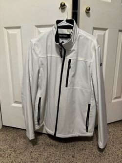 Calvin Klein White Full-Zip Jacket