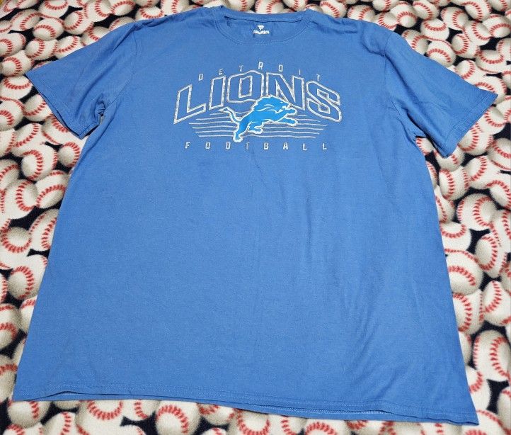 Used Detroit Lions Fanatics Brand T-shirt, Men's XL
