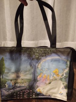 Disney's Cinderella Purse- Black And Like New