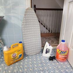 Iron Table..steam Iron...detergent & Degreaser...all New All For Only $15