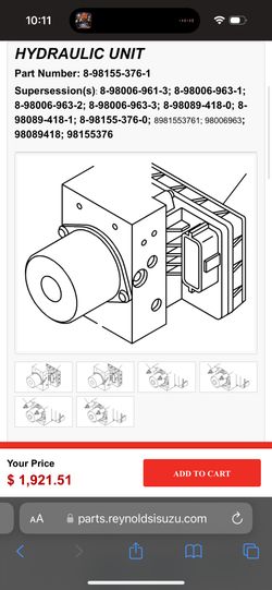 Isuzu Hydraulic unit