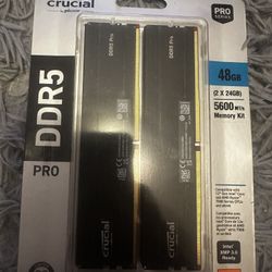 Crucial Pro RAM 48GB Kit (2x24GB) DDR5 5600MT/s (or 5200MT/s or 4800MT/s)