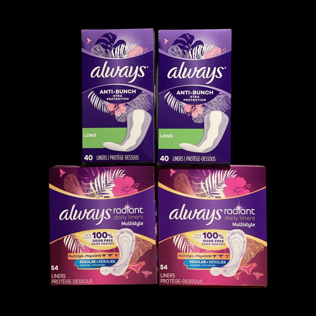 Always Liners 4 Boxes