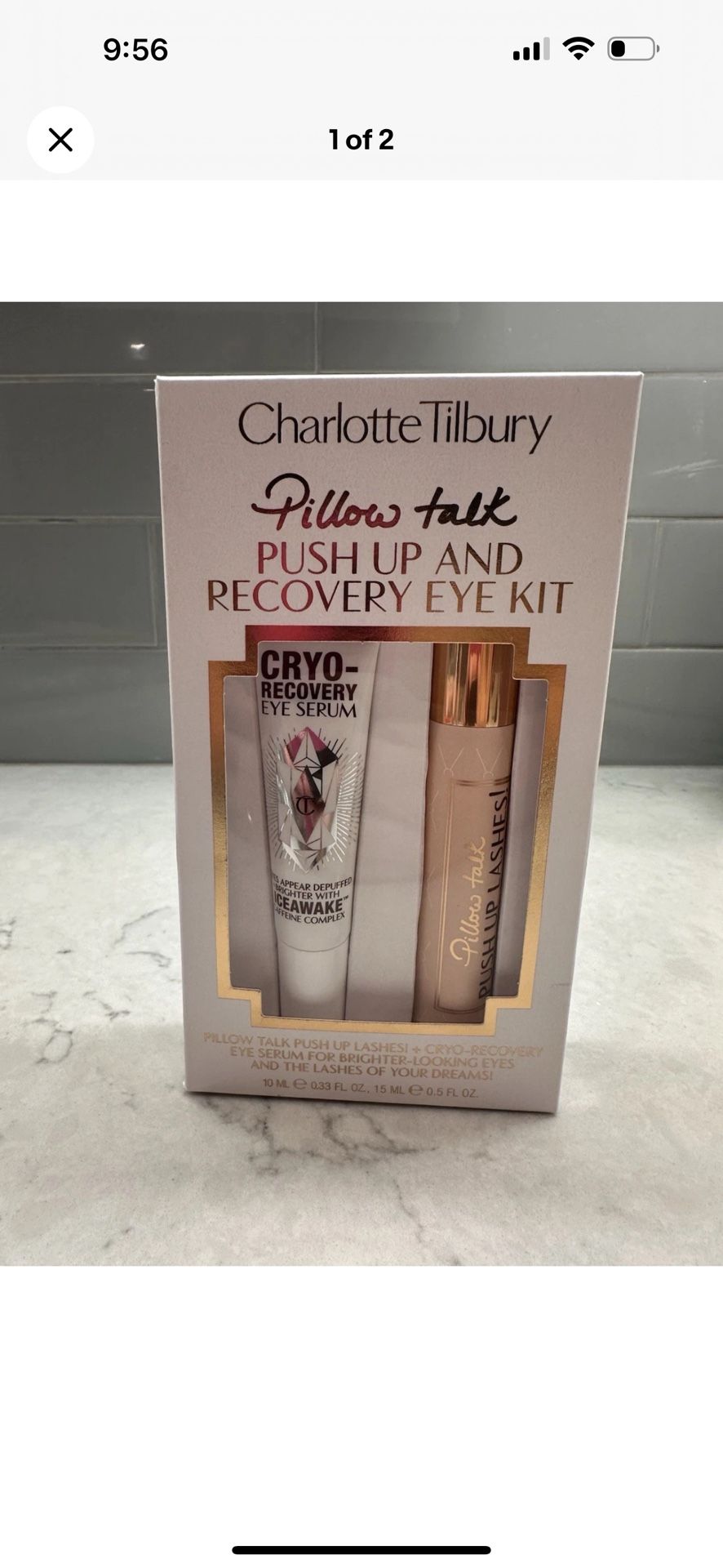 New— Charlotte Tilbury Pillow talkPUSH UP AND RECOVERY EYE KIT
