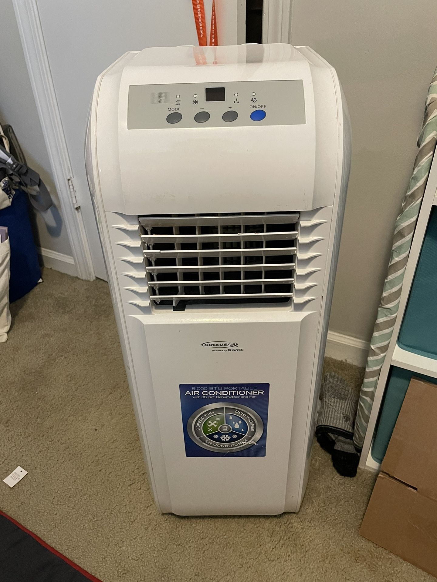 Soleus Portable Air Conditioner With Dehumidifier And Fan