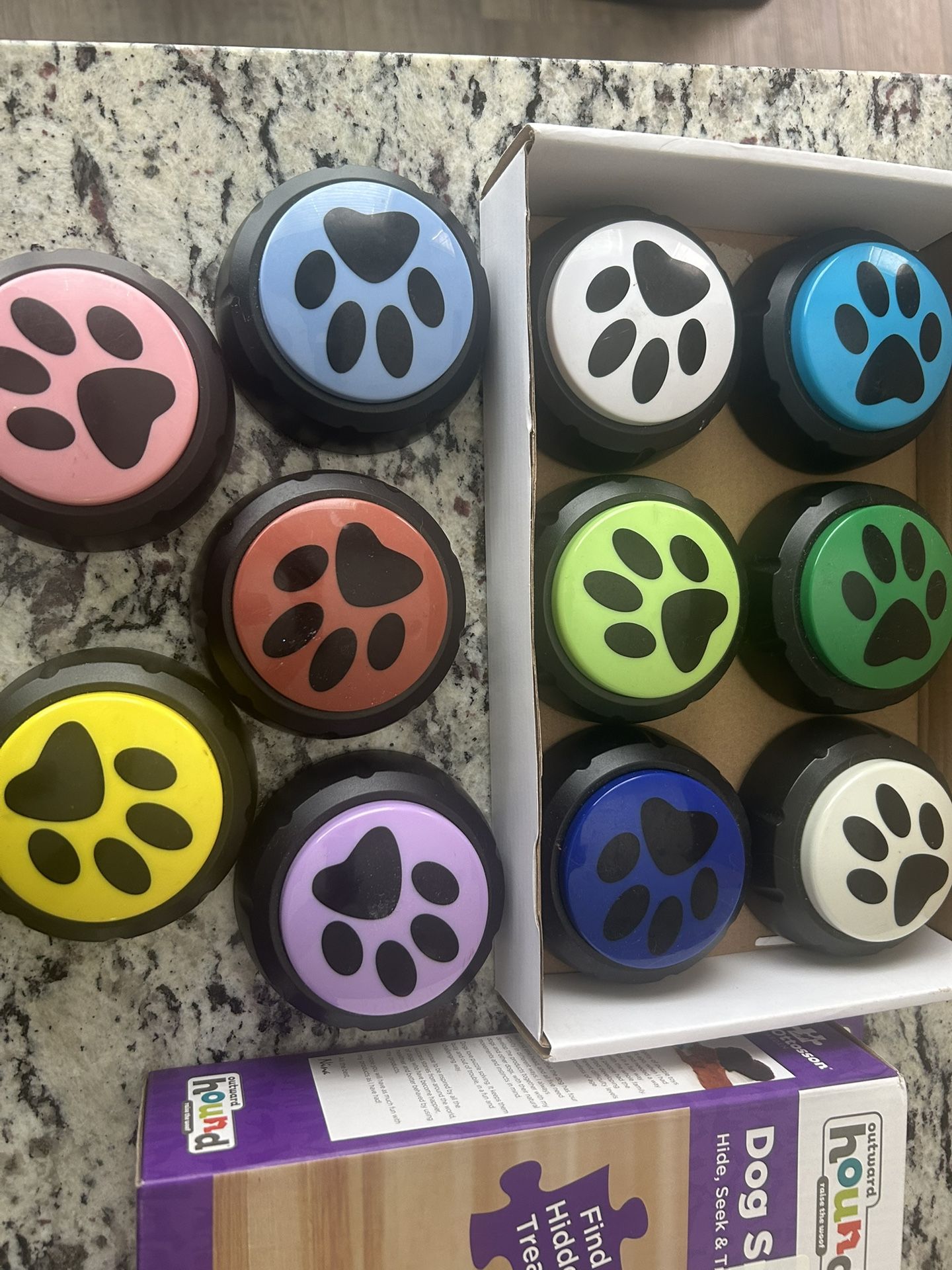 Recording dog buttons