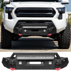 New in the box Front Bumper(rear bumper sales separate) Fits 2024-2026 Toyota Tacoma Solid Steel Truck Off-Road Bumper Compatible with 2024 2026 Toyot
