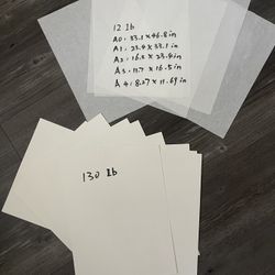 130 lb (350 gsm) - Thick Heavy White Cardstock, Heavyweight Cardboard Paper 