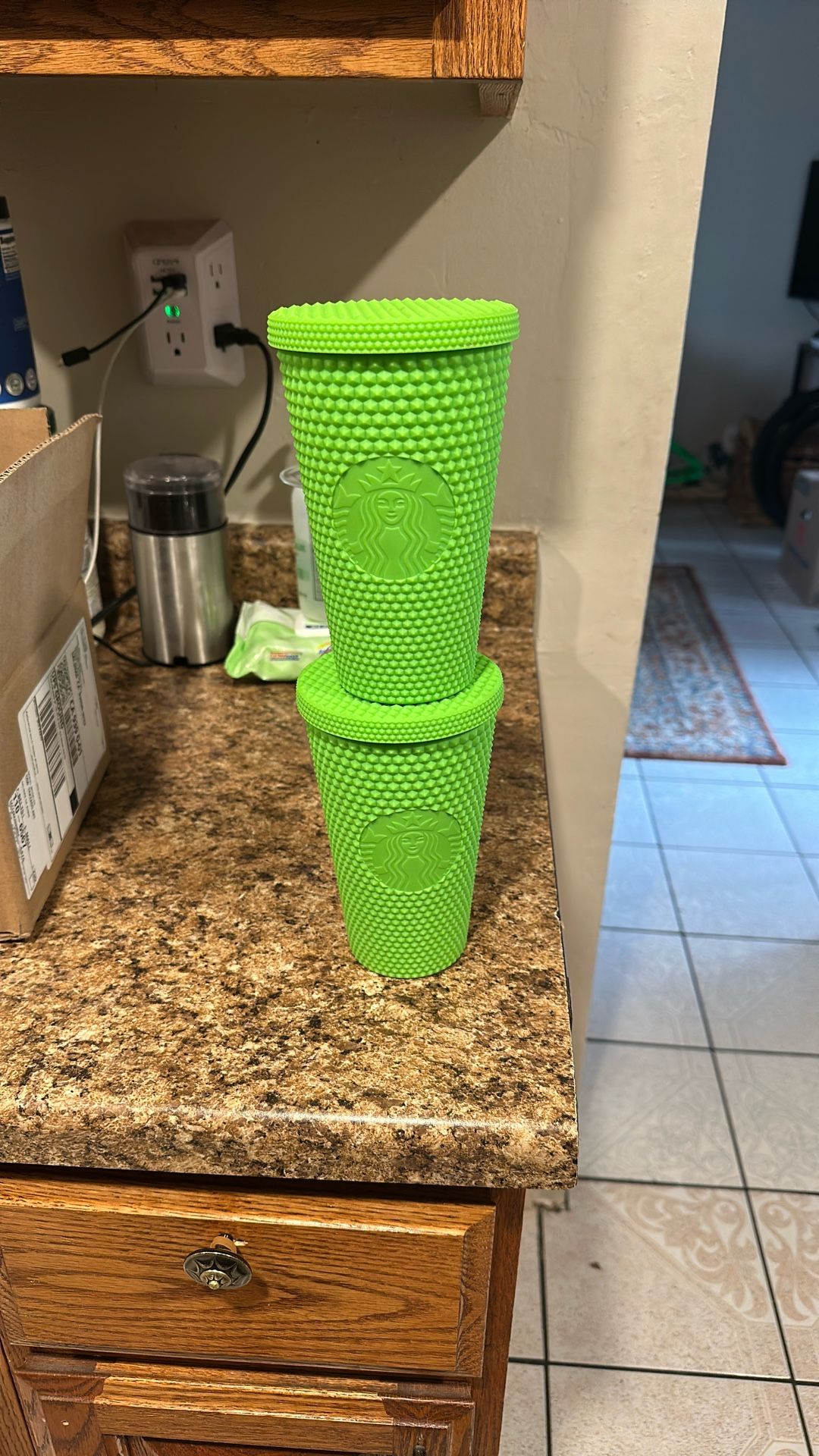 Green Starbucks cups 2