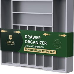 Luxury Bamboo Kitchen Drawer Organizer 