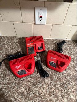 Milwaukee chargers m12 m18 batteries