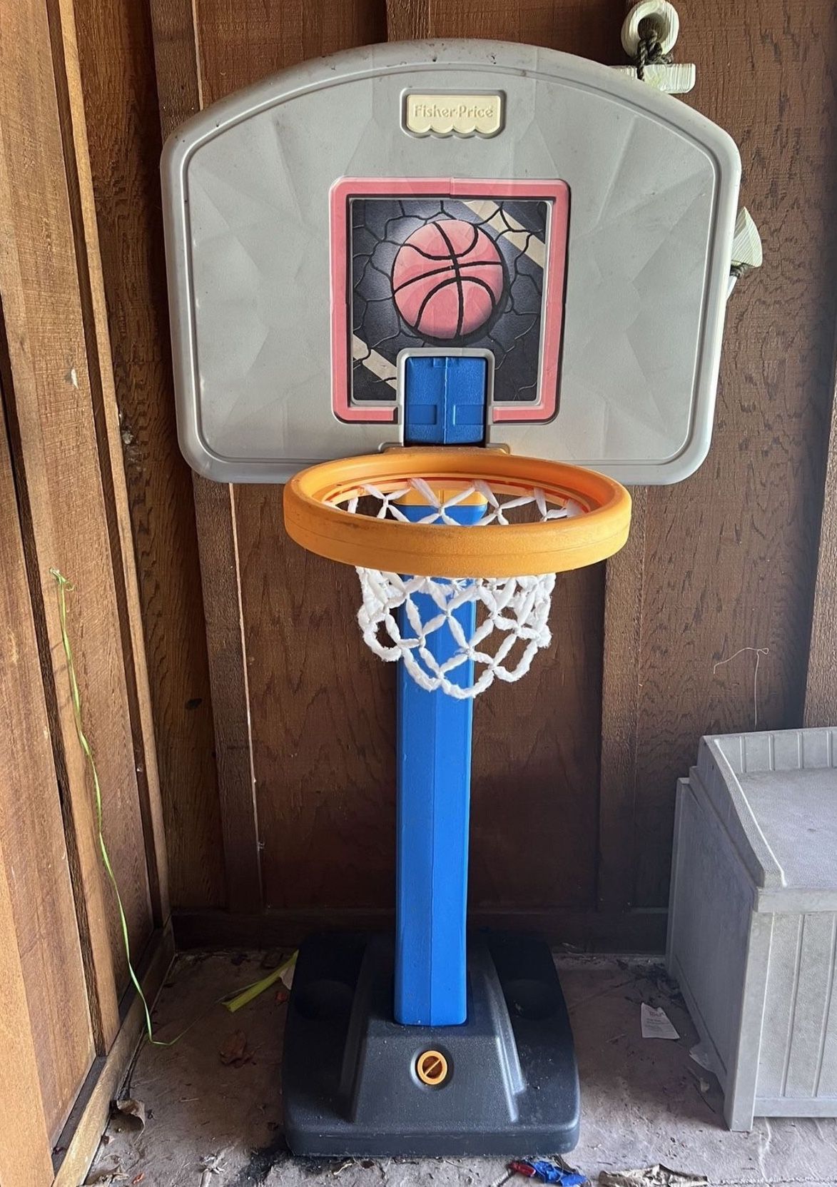 Basketball Hoop, No Ball, Extended To 6’