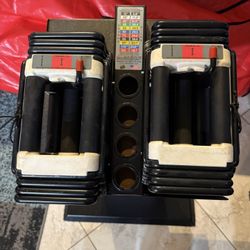 Weight Blocks Adjustable 5 To 50 Pounds Plus Stand