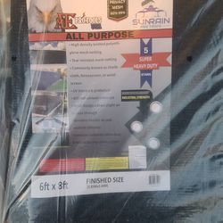 6ft × 8ft Super Heavy Duty Mesh Shade In Black