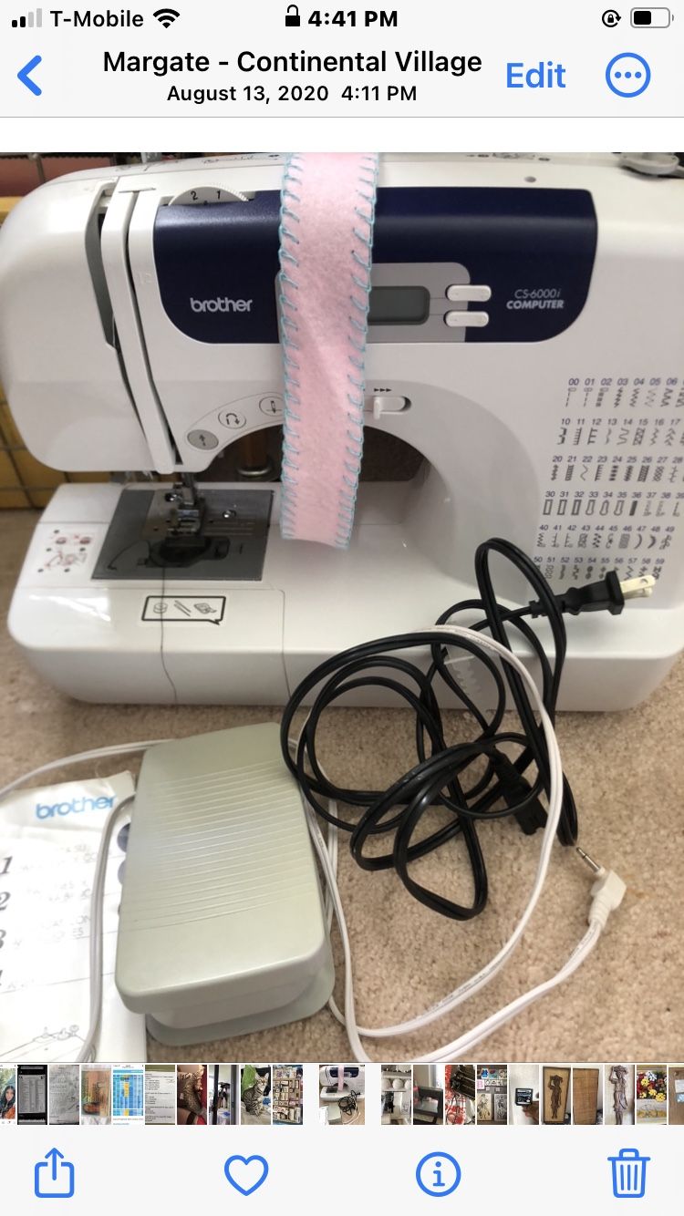 Brother 6000i Sewing Machine Like New With Everything