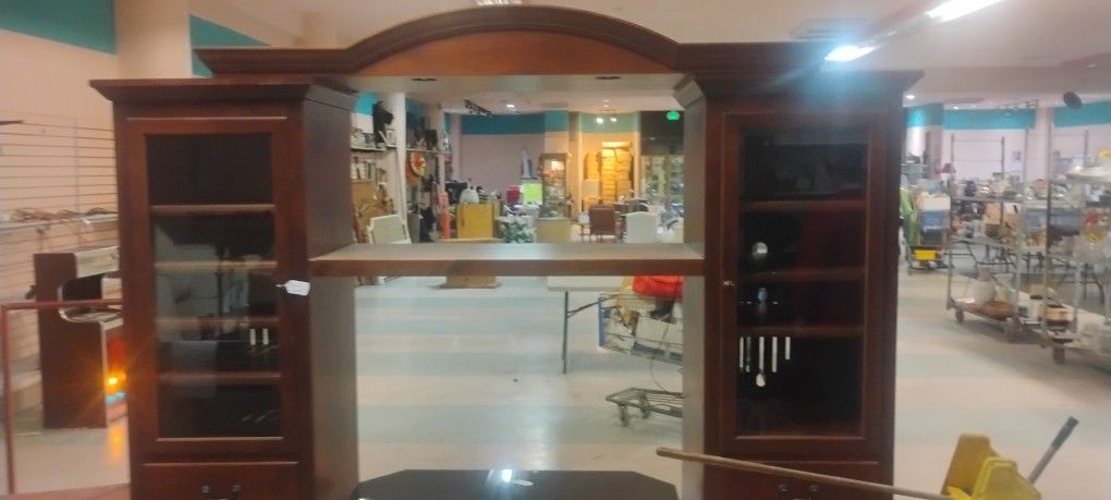 Cherry Oak 4 Piece Entertainment Center