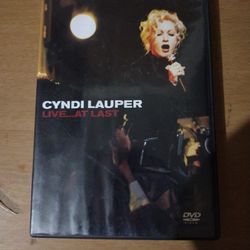 Cyndi Lauper Live At Last DVD