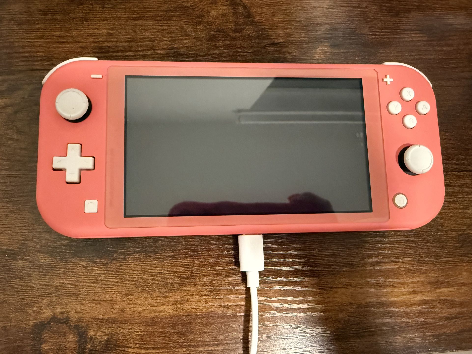 Nintendo Switch Lite (Coral) + Charger + Kirby Game (Bundle)