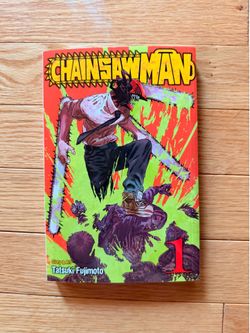 Chainsaw Man Volume 1 English Manga by Tatsuki Fujimoto Excellent Condition