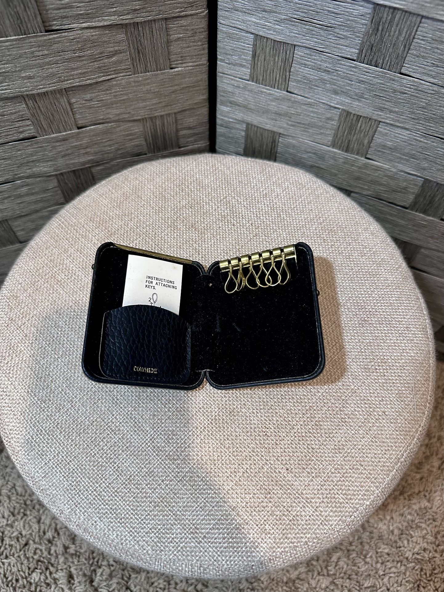 Cowhide Key Holder - Vintage
