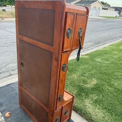 Wood Desk With Leather Top