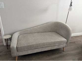 Modern Chaise Lounge - Grey Fabric - $100 - $100 (North Miami)