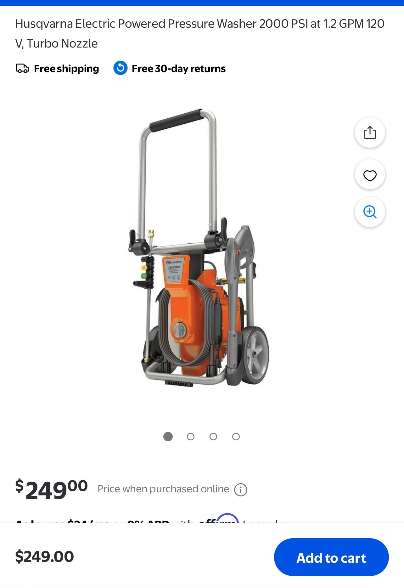 Husqvarna Electric Pressure Washer-GREAT Condition