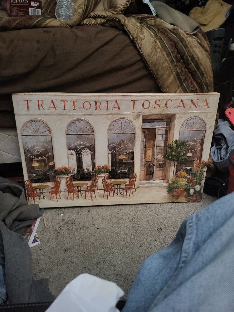 Trattoria Toscana An Italian Restaurant 31.5" L X 20" H