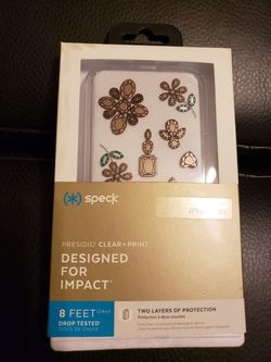 Speck iPhone XR Presidio Clear + Print Case