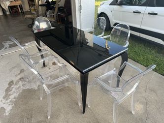 Glass Table And Chairs For 6
