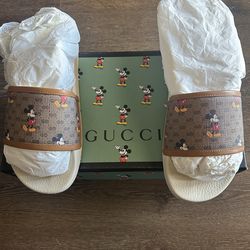 Disney x Gucci GG slide “Mickey” Size 11M $300 CASH FIRM‼️