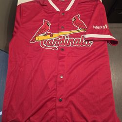 Official St. Louis Cardinals Snap-Up Warm-up Jersey, XL