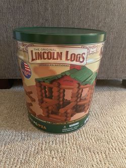 Original Lincoln Logs 100th Anniversary Tin The Complete Set
