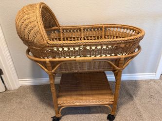 Pottery Barn Wicker Bassinet