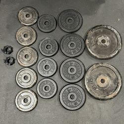Weights   Standard Size (not Olympic) 