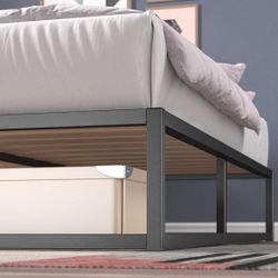 New In Box King Size Platform Bed Frame $80 Or $300  With Nice Mattress Included