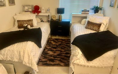Two twin beds with storage and mattress included