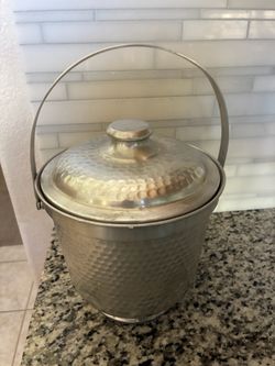 Vintage Hammered Ice  Bucket