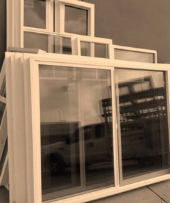 White Vinyl Windows Assorted Sizes