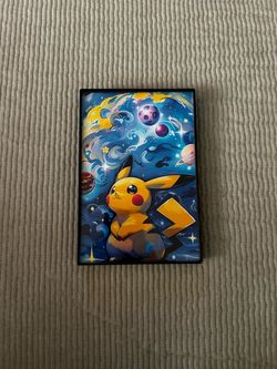 Pikachu Galaxy Space Framed Art Print