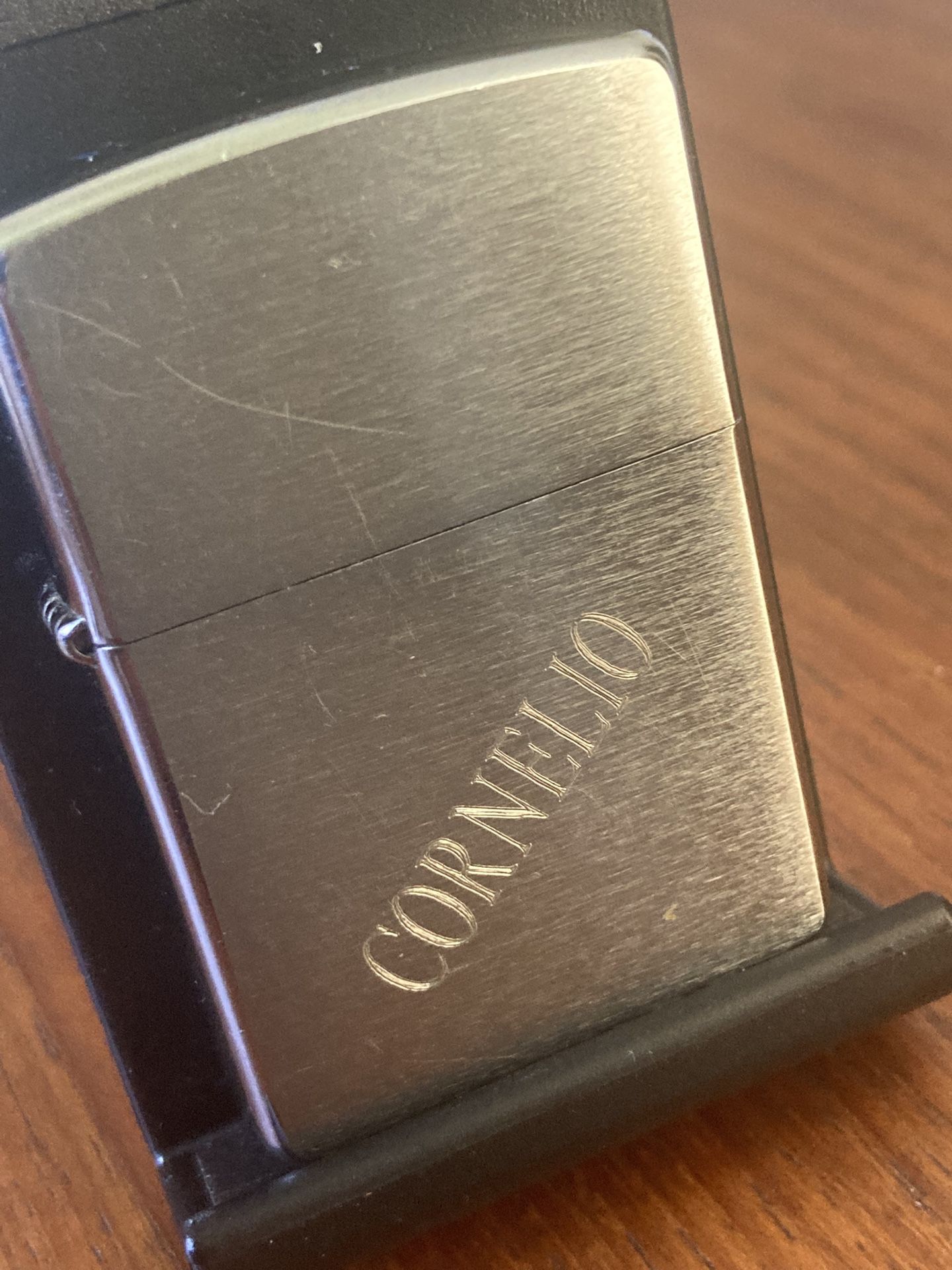 Zippo Lighted Engraved CORNELIO
