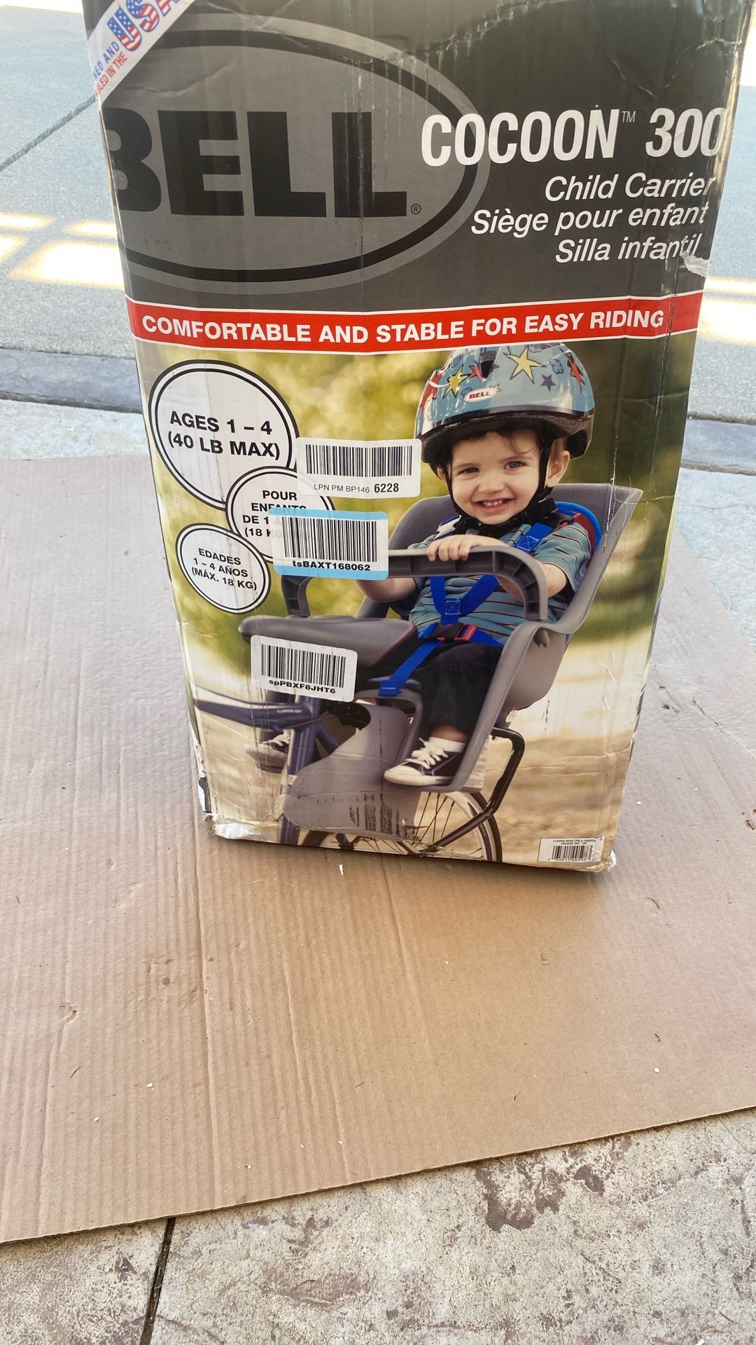 Child carrier for a bike