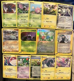 14 Vintage Pokemon Cards Delta Species & E Readers in Near Mint Condition