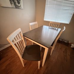 Dining room table and chairs