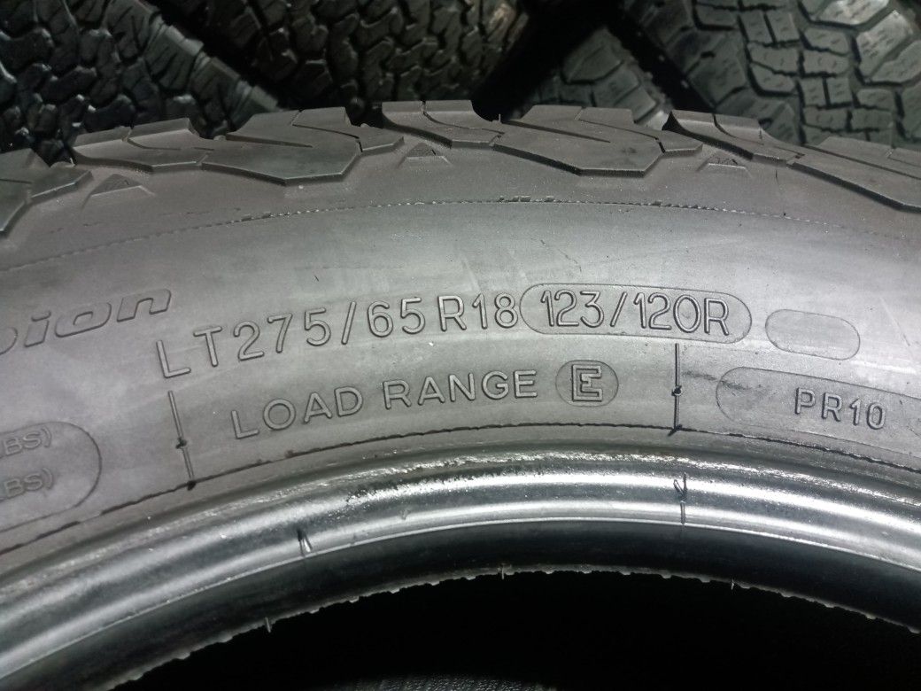 4 Llantas Lt 275 65 R18 Bfgoodrich All Terrain