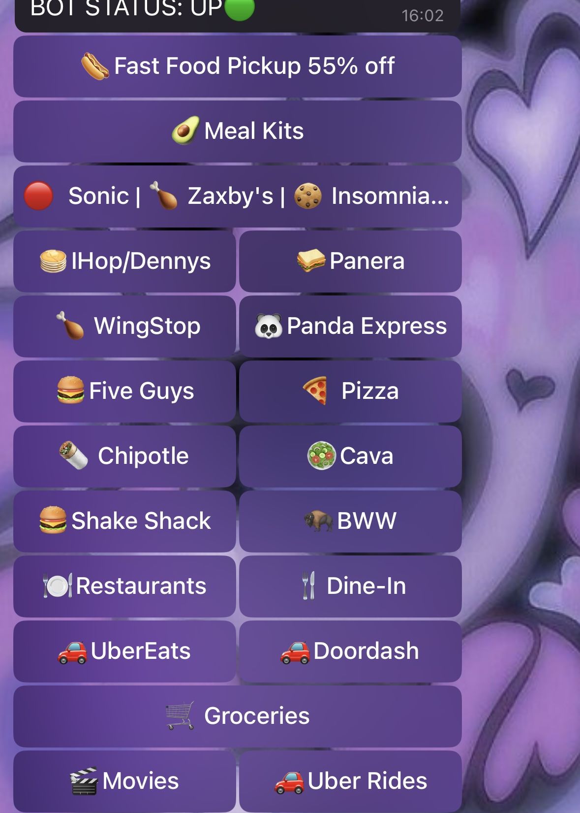 FOOD bot discount