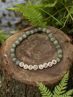 Natural Chrysoprase Australian Jade Beaded Bracelet